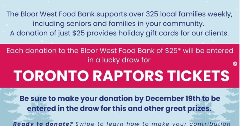 Bloor West Food Bank 2024 Holiday Fundraiser