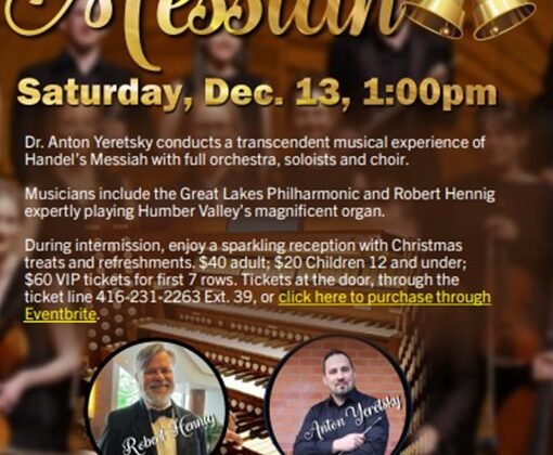 Handel’s Mesiah At Humber Valley United Church