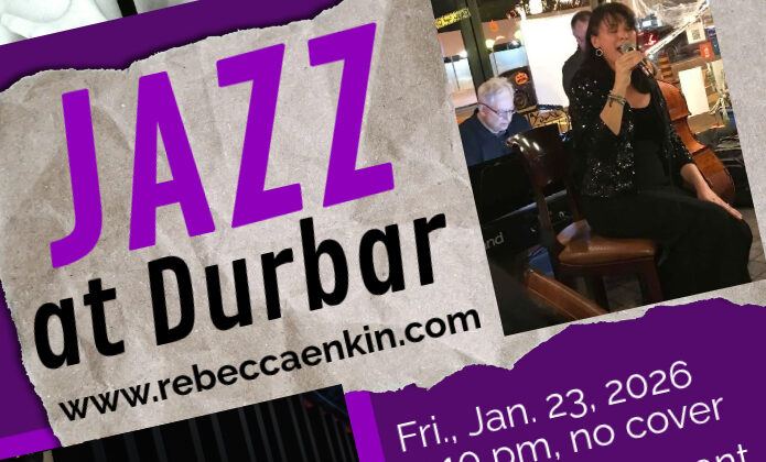 Jazz at Durbar: Rebecca Enkin on vocals with Matt Pines Trio