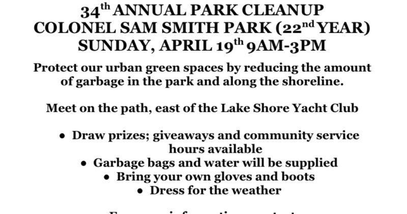 Colonel Samuel Smith Park Clean Up